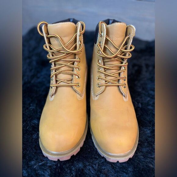 Dexter Boots Size 7.5 Mustard Lace-Up Waterproof Ankle Boots Men main image 4